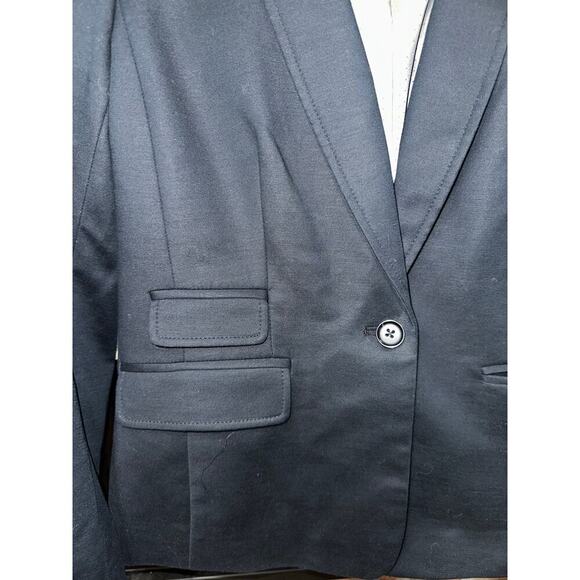 Banana Republic Blazer Single Button Classic Office Work Career Black 8 - Picture 4 of 9